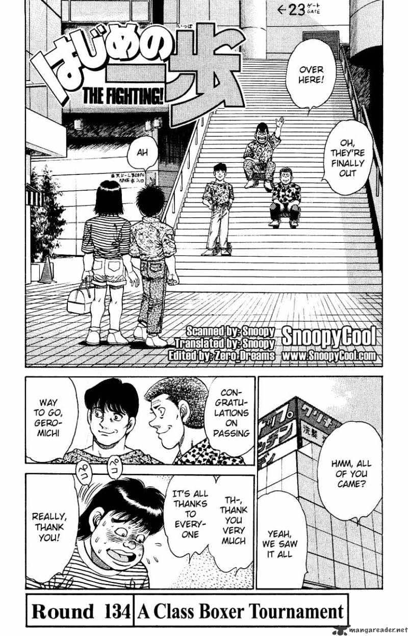 Hajime no Ippo: Fighting Spirit, Chapter 134 image 01